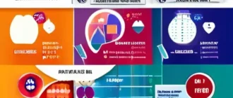 Инфографика по результатам анализов крови с цветовой кодировкой тревожных и нормальных значений