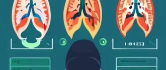 Иллюстрация техник против тревоги: дыхание, майндфулнес и когнитивная переоценка